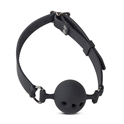 EasyToys Mouth Gag with Lock Bondage BDSM Adult Sex Toy with Breathing Holes, Medium, 230 Gram - Live Your Fantasy - Bondage gear