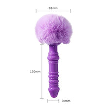 Load image into Gallery viewer, IXOUP Tail Anal Plug Role Play Anal Beads Long Butt Plug Silicone Sex Toy for Women Men Gay Erotic Plush Rabbit Tail (Color : B)
