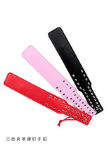 Load image into Gallery viewer, Couples BDSM Leather Hand pats Spanking Tools for Naughty Girls floggers and Paddles Sex (Red)
