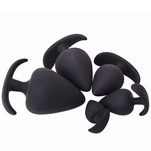 Load image into Gallery viewer, 5 Size Silicone Big Butt Plug Anal Sex Toys for Adults Men Woman Underwear Buttplug Dildo (Color : Black, Size : X-Large)
