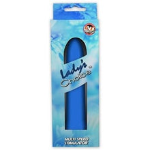 Load image into Gallery viewer, LADYS MOOD Plastic Vibrator, Blue, 7 Inch
