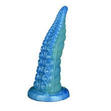 Load image into Gallery viewer, Suction Soft Silicone Made Tentacle Dildo Anal Plug Multi Color Colorful Octopus Fantasy (S)
