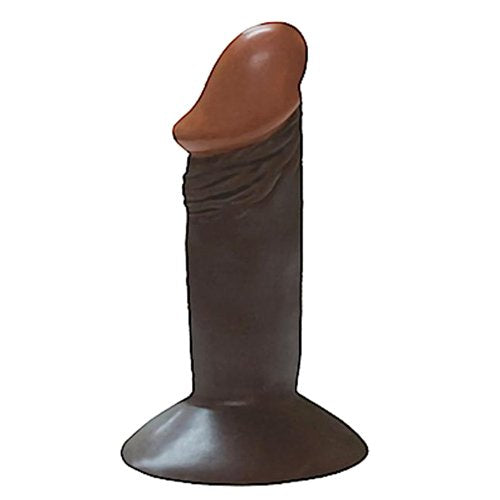 Real Skin Afro American Mini Whoppers Dong Dildo, Brown, 4 Inch