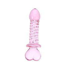 Load image into Gallery viewer, Glass Plug Plug Pink Trainer Toy Beads Massager Toy Stimulator SM Toys for Men Women Lady (Pink)
