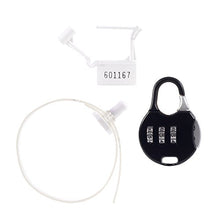 Load image into Gallery viewer, Lock-a-Willy Set Chastity Belt Number Lock Black Silicone Penis cage
