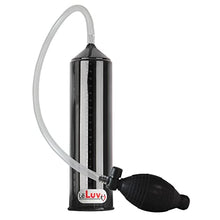 Load image into Gallery viewer, 2.25&quot;x9&quot; EasyOp Black Good Bgrip Black Ball Grip with Clear Graduated Cylinder/Clear Collapse-Resistant Hose Basic Penis Pump
