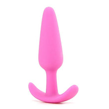 Load image into Gallery viewer, Doc Johnson Mood - Naughty 1 - Silicone Anal Plug - Small - 3.3 in. Long and 0.8 in. Wide - Tapered Base for Comfort Between The Cheeks - Small - Pink
