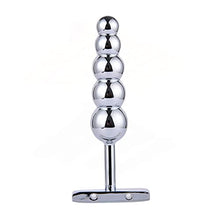 Load image into Gallery viewer, MRunil 5 Anal Balls Anal Beads Sex Toy Stainless Steel Anal Plug Butt Plug Metal Anal Plug Masturbation Sex Toy Anal Dildo for Women, Couples, Men, Beginners
