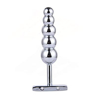 MRunil 5 Anal Balls Anal Beads Sex Toy Stainless Steel Anal Plug Butt Plug Metal Anal Plug Masturbation Sex Toy Anal Dildo for Women, Couples, Men, Beginners