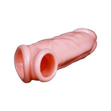 Load image into Gallery viewer, Reusable Penis Sleeve Extender Realistic Textured Cock Extender Stretchy Material Cock Enlarger Applicative for Men and Couple,92374
