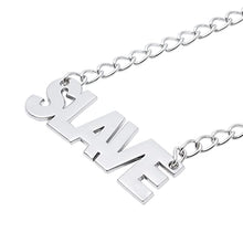 Load image into Gallery viewer, Nipple Clamps with Chain, Non-Piercing Metal Body Chain with Letter Plate, Adjustable Nipple Clamp Clip, Nipple Clamps for Sex Pleasure for Women (Slut)
