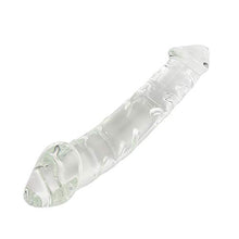 Load image into Gallery viewer, Aptitan 11.8&quot; Large Clear Double Ended Glass Dildo Double Side Crystal Penis G-spot Stimulator Female Masturbator
