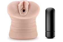 Load image into Gallery viewer, Blush M for Men Rain - Vibrating Ultra Soft Realistic Ribbed Vagina Masturbator Stroker - Tight and Fits You Like A Glove - Open Ended - Hand Held Male Masturbation Sex Toy
