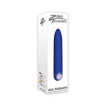 Load image into Gallery viewer, Zero Tolerance All Mighty Rechargeable Bullet 10 Speeds and Functions Waterproof (Blue)
