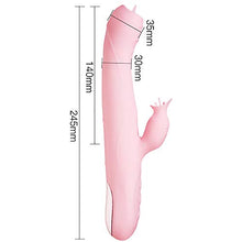 Load image into Gallery viewer, Clitoralis Stimulator for Women Clitoral G Spot Sucker Telescopic Toy Rose Sucking Vibrator Wand Silicone Dildo Vibrating Heating Swing Dildos Modes Vibrations Fun Panties
