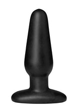 Load image into Gallery viewer, Doc Johnson TRUSKYN Dual Density Silicone - The Tru Plug - Taper - 4.5 in. Long and 1.3 in. Wide - Firm Core with Soft Skin-Like Exterior - Anal Toy - Black
