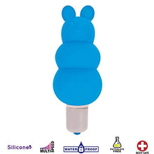 Load image into Gallery viewer, Excite Silicone Ripple Bullet Vibe- Blue
