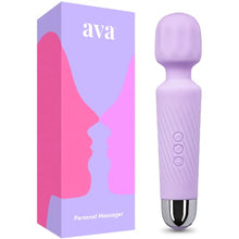 Load image into Gallery viewer, Rechargeable Vibrator Wand - 20 Patterns &amp; 8 Speeds - [ G Spot Vibrators ] Clit Vibrator | Sex Toys | Vibrator for Her Pleasure | Personal Wand Massager | Quiet &amp; Small Female Adult Toys - Purple
