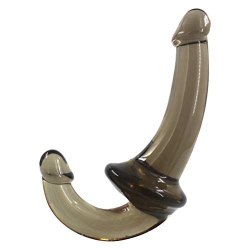 HEALLILY Double Ended Dong Realistic Penis Toy Dildo Massager Vaginal Masturbator G-spot Stimulator for Women Lesbian Ladies (Black)