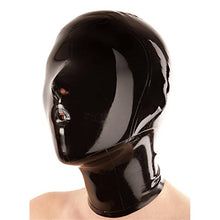 Load image into Gallery viewer, BERMEL Latex Hood Rubber HeadMask,Latex Head Cover,Back Zipper,Natural Latex Handmade for Unisex Cosplay Club Wear (XS)
