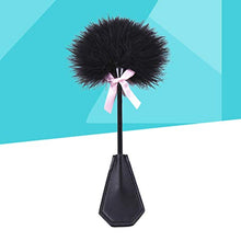 Load image into Gallery viewer, SOIMISS Whip Leather Whip Pom Pom Flogger Teasing Tickler Riding Crop Flirting Toy with Pink Bows Adults Toys Spanking Tools for Women Men Riding Crop
