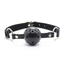 Load image into Gallery viewer, LSCZSLYH BDSM Oral Sex Toys Open Mouth Gag Ball Fetish Bondage Restraints Belts with Mouth Gags Couples Game (Color : Black Gag Black Belt)
