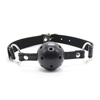 LSCZSLYH BDSM Oral Sex Toys Open Mouth Gag Ball Fetish Bondage Restraints Belts with Mouth Gags Couples Game (Color : Black Gag Black Belt)