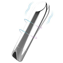 Load image into Gallery viewer, Electric Portable Pocket Travel Bullet Tool for Women Pleasure, Soft Smooth Toys, Personal Bullet Tool Powerful Mini Stick for Body Relax, Waterproof Bullet Tool, Receive Fast (Silver)
