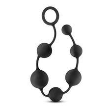 Load image into Gallery viewer, Blush Anal Adventures Platinum - Advanced 16 Inch Large Puria Silicone Anal Beads - Ultrasilk Smooth - Sturdy Retrieval Ring - Flexible - Graduated Beads For Comfort - Sex Toy for Women Men - Black
