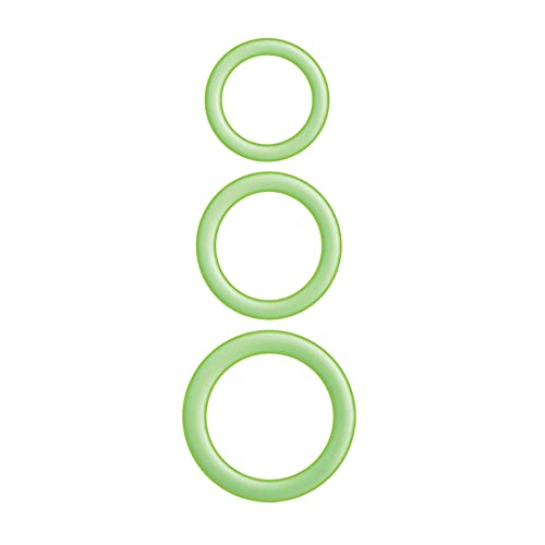 Enhancer Silicone Cockrings - Glow in The Dark Green