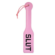 Load image into Gallery viewer, VENESUN Faux Leather Slut Spanking Paddle for Sex Play, 12.8inch Total Length Paddle for Adults, Pink
