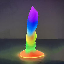 Load image into Gallery viewer, 8 Inch Luminous Dog Dildo Silicone Simulation Animal Dog Penis with Suction Cups Adult Sex Toys Full Body can be Luminous Male and Female Fun Anal Plug
