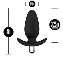 Load image into Gallery viewer, Premium Platinum Silicone Powerful 10 Vibrating Function Waterproof Silicone Anal Anchor Butt Plug -- Sex Toy for Women -- Sex Toy for Men (Black)
