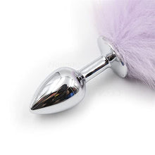 Load image into Gallery viewer, XIAOKUGUA New Anal Plug Beads Metal Butt Plug Role Play Flirting Fetish Adult Sex Toy (Color : Purple)
