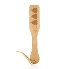 Load image into Gallery viewer, VENESUN Bamboo Spanking Paddle for Adults, 12.5inch Heart Paddle for Sex Play
