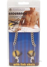 Load image into Gallery viewer, Endurance Jumper Cable Nipple Clamps w/Silver Chain
