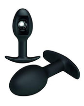 Load image into Gallery viewer, Pretty Love 3.34&quot; Silicone Anal Plug w/Ball - Black
