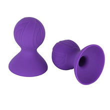 Load image into Gallery viewer, Jugaoge Women Silicone Nipple Sucker Breast Pump Suckers Enlarger Enlargement Accerssory Purple One Size
