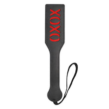 Load image into Gallery viewer, VENESUN XOXO Spanking Paddle, 12.6inch Faux Leather Paddles for Adults BDSM Play, Black
