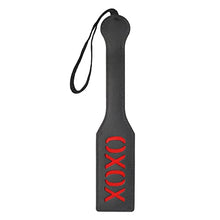 Load image into Gallery viewer, VENESUN XOXO Spanking Paddle, 12.6inch Faux Leather Paddles for Adults BDSM Play, Black
