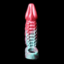 Load image into Gallery viewer, 8.27&quot; Octopus Men Penis Sleeves Animal Penis Extender Sleeves, Silicone Penis Enlarger Sleeves with Penis Ring, Realistic Hollow Dildo Sleeve Male Adult Sex Toys (Color B)
