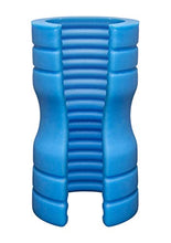 Load image into Gallery viewer, Doc Johnson OptiMALE - TRUSKYN Silicone Stroker - Ribbed - Blue
