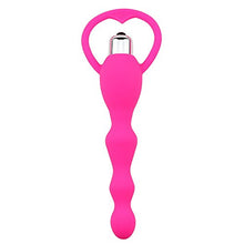 Load image into Gallery viewer, Anal Vibrator Sex Toy for Women Man Anal Beads Vibrators Gay Prostate Massage Smooth Butt Soft Silicone Plugs Dildo Vibrating Anal Plug Adult (Pink)
