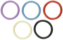 Load image into Gallery viewer, Nitrile 5pk Crings Blk Wht Red Blue Purp
