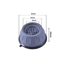 Load image into Gallery viewer, KBS Washing Machine Anti Vibration Pads with Suction Cup (4 Piece). (Round Washing Machine Pad)
