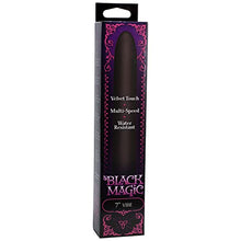 Load image into Gallery viewer, Doc Johnson Black Magic - 7 Inch Multi-Speed Vibrator - Velvet Touch ABS Plastic - Waterproof - Classic Shape - Black
