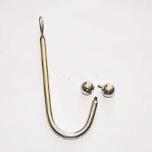 Load image into Gallery viewer, LESOYA Stainless Steel Anal Plug Hook with Ball Fetish Slave Bondage Hook Restraint Sex Toys Butt Plug Rope Hanger
