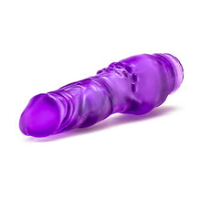 Load image into Gallery viewer, Blush B Yours Vibe 4 - Soft Realistic 8 Inch Vibrating Dildo - Tunable Vibration Levels - IPX7 Waterproof - Soft Nubby Clitoral Bump - Vibrator Sex Toy for Women Couples - Clear Purple
