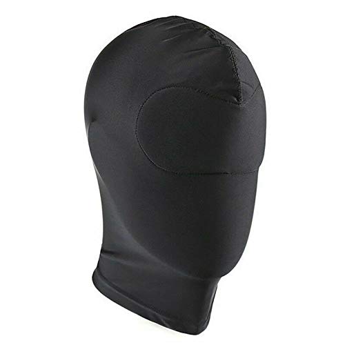 HiiBaby Unisex Blindfold Hood Face Cover Breathable Headgear Spandex Cosplay Masks (Full Covered) Black