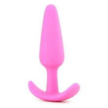 Load image into Gallery viewer, Doc Johnson Mood - Naughty 1 - Silicone Anal Plug - Medium - 3.9 in. Long and 1 in. Wide - Tapered Base for Comfort Between The Cheeks - Medium - Pink
